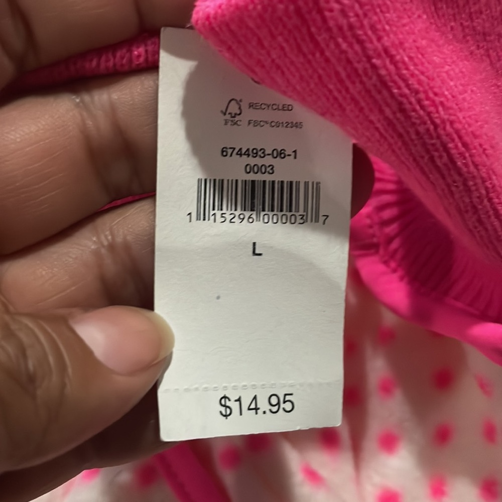 Gap Kids Hot Pink with White Polka-Dot Free Finger Mitten - Picture 5 of 7